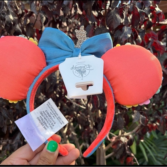 Disney Parks 2023 Daisy Duck Floral Minnie Mickey Mouse Bow Ear Headband NEW main image 6